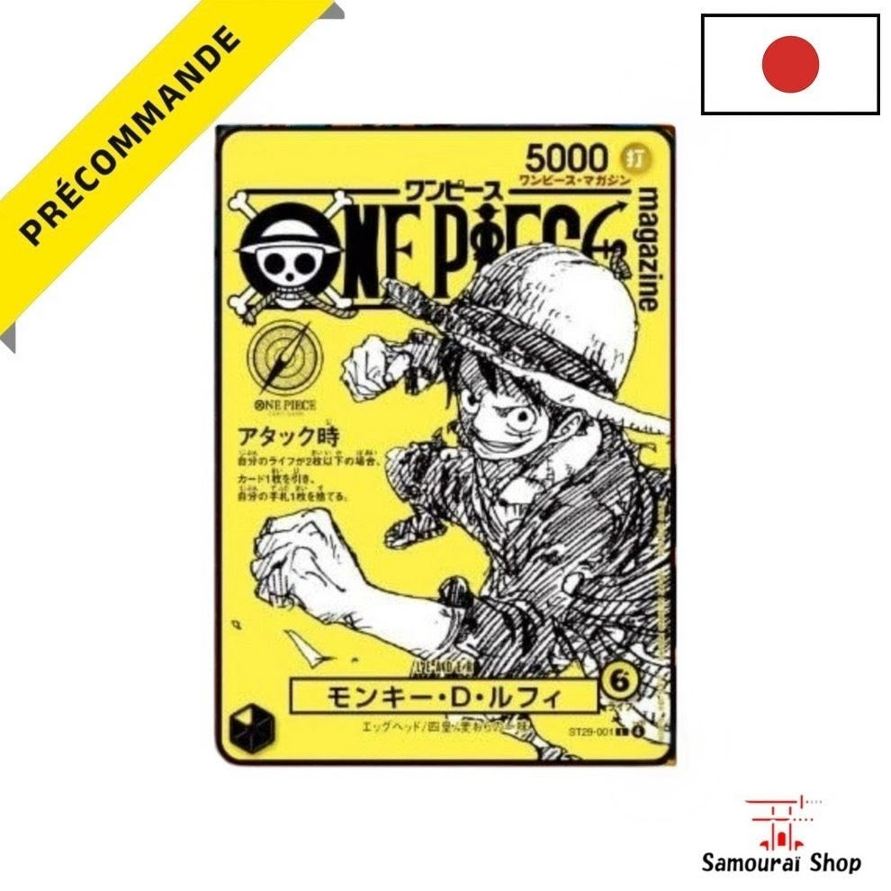 Pre-order One Piece Magazine Vol 21 + Promo Card Luffy Cover Vol 2