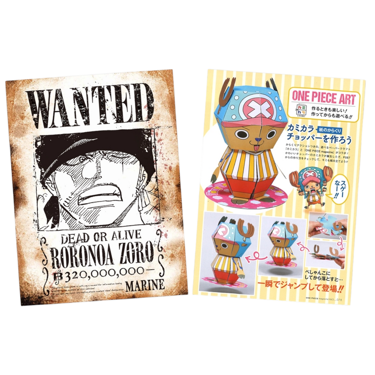 One piece magazine Vol 5 avec son poster Wanted Zoro