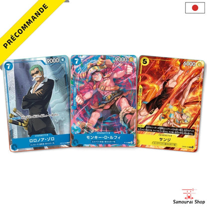 Précommande Pack trio ultime 3 cartes promo Luffy, Zoro, Sanji